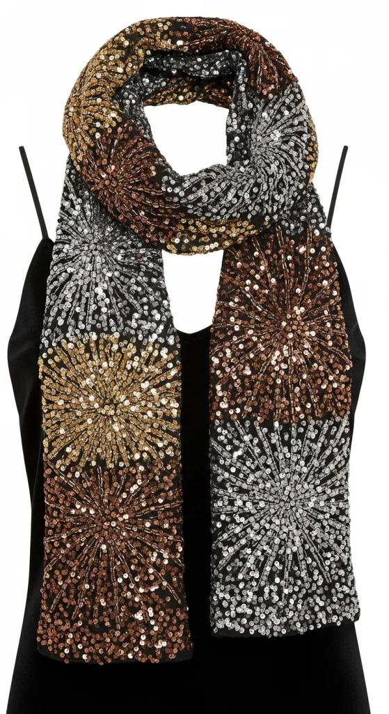 The Sequin Fireworks Stole The Sequin Fireworks Stole