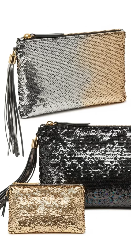 The Shimmering Sequin Pouch