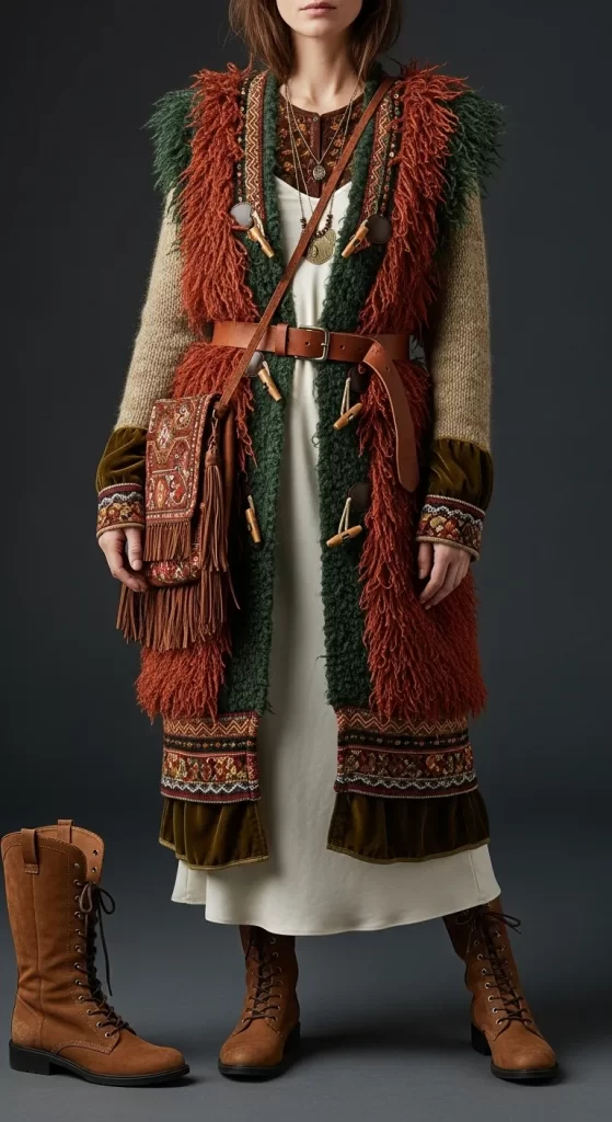 The Earth-Toned Shag Vest The Earth-Toned Shag Vest