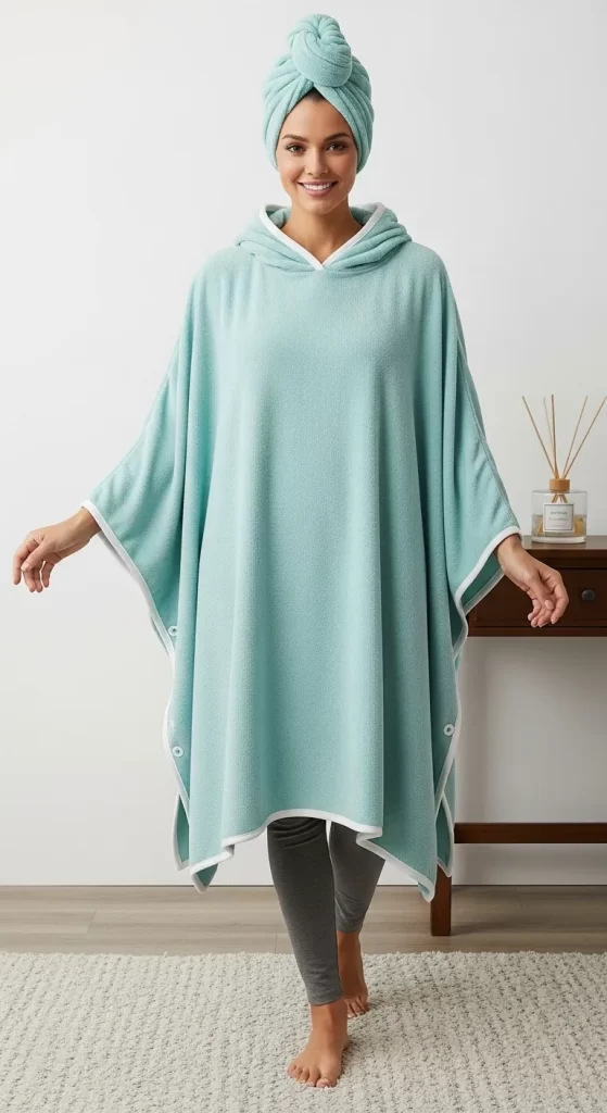 The Hooded Towel Poncho The Hooded Towel Poncho