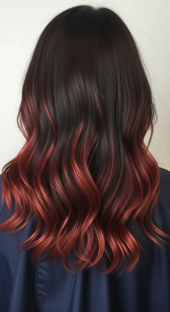 Cinnamon Red Balayage