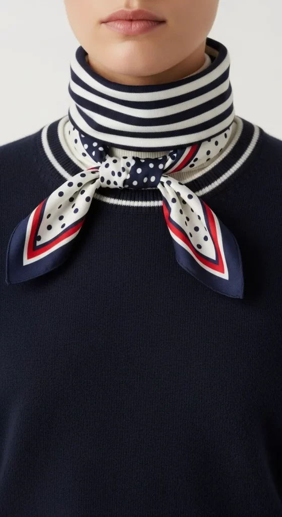 The Layered Nautical Silk Square The Layered Nautical Silk Square