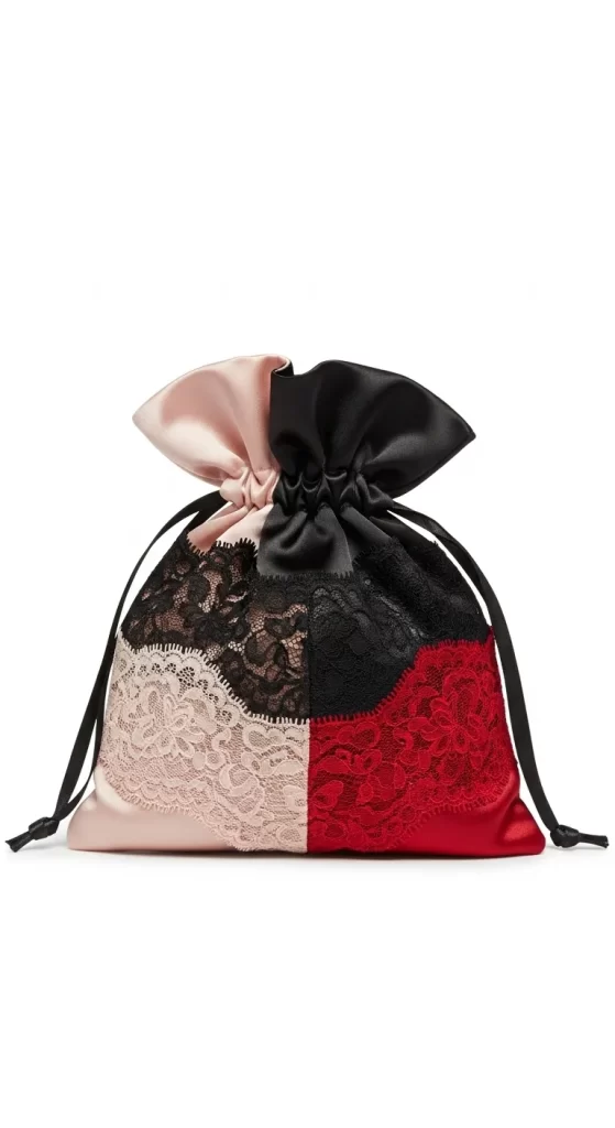 The Lingerie-Inspired Satin Pouch