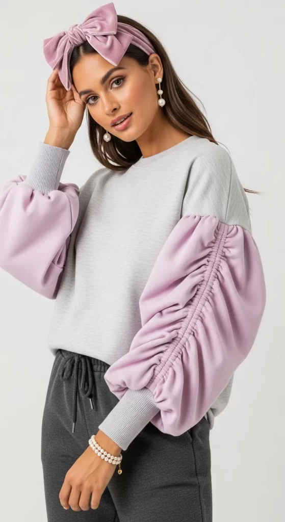 The Ruffle Sleeve Sweatshirt The Ruffle Sleeve Sweatshirt