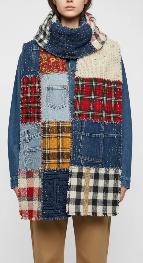 The Upcycled Patchwork Story Scarf The Upcycled Patchwork Story Scarf