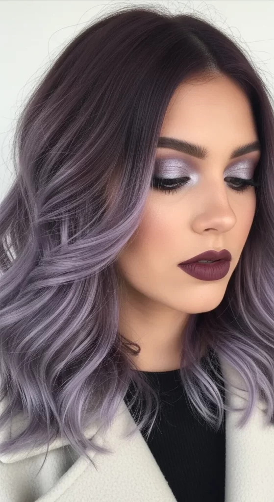 Smoky Lavender Waves