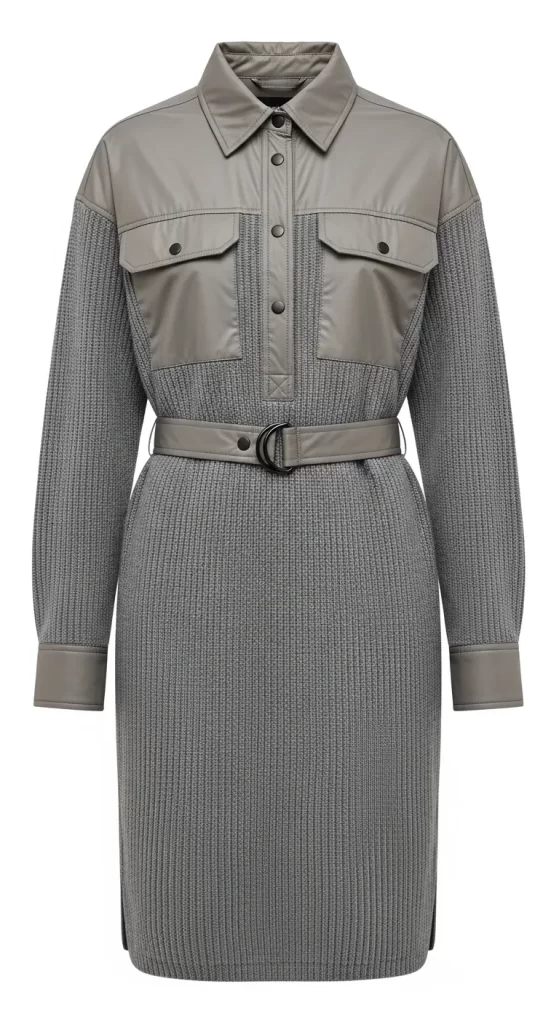 The Urban Utility Knit Shirtdress The Urban Utility Knit Shirtdress