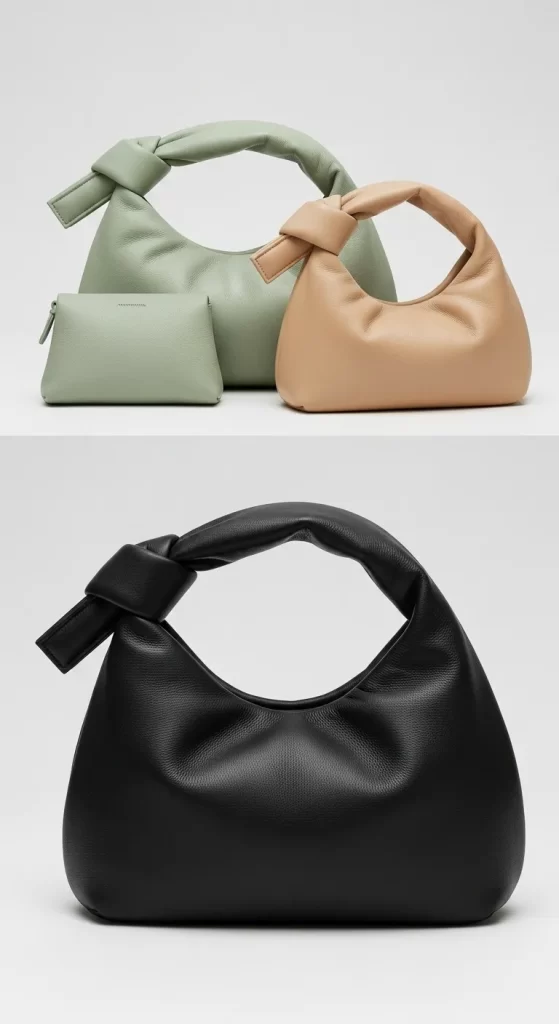 The Knotted Handle Crescent Bag