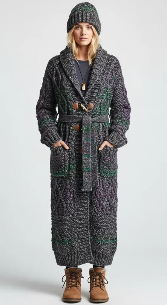 The Artisan's Longline Knit Coat The Artisan's Longline Knit Coat