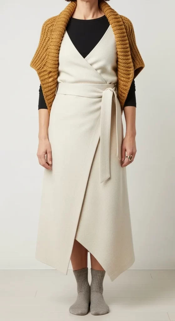 The Asymmetrical Wrap Dress The Asymmetrical Wrap Dress