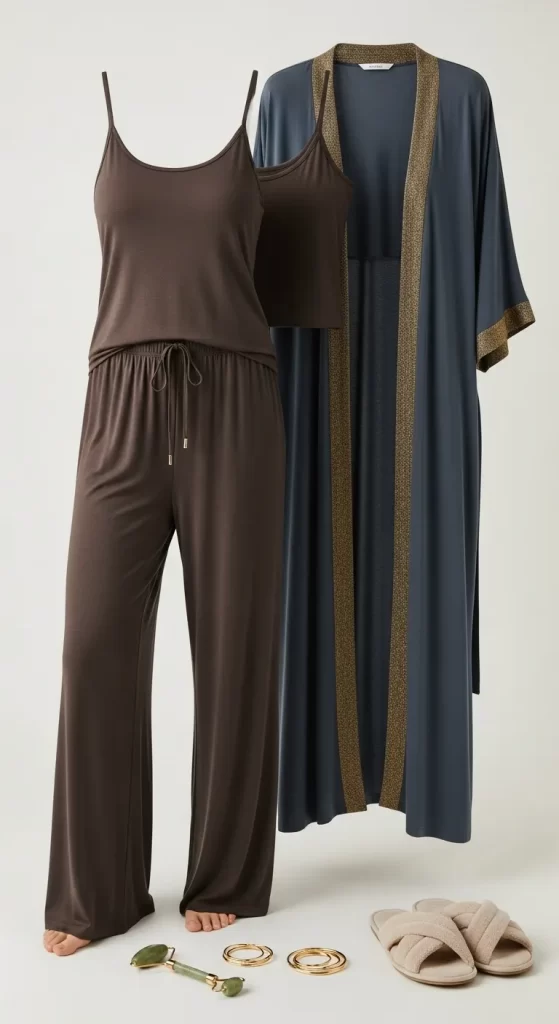 The Silky Robe and Pajama The Silky Robe and Pajama