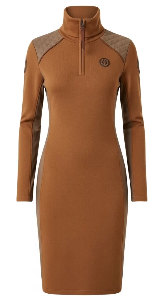 The Equestrian Zip-Neck Dress The Equestrian Zip-Neck Dress