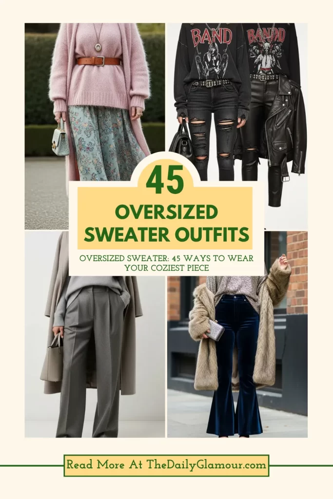 Oversized Sweater Outfits Oversized Sweater Outfits